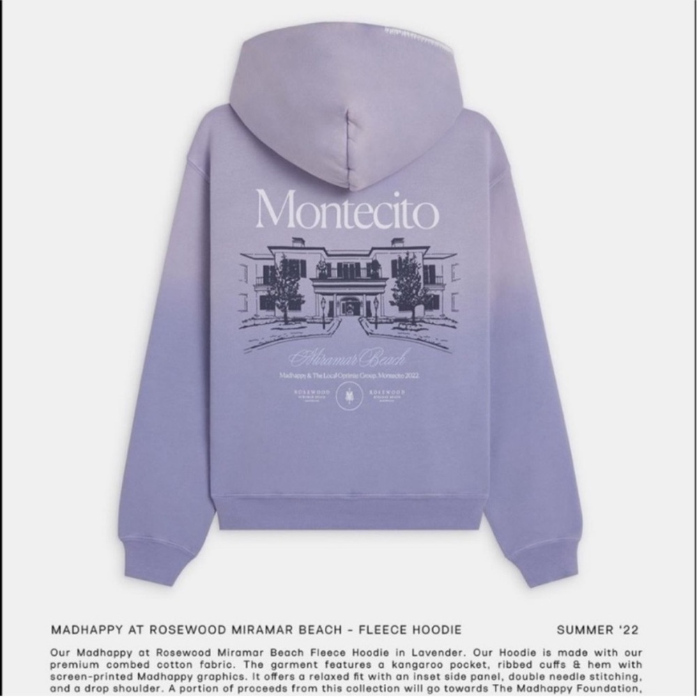 Madhappy Rosewood Miramar Fleece Hoodie